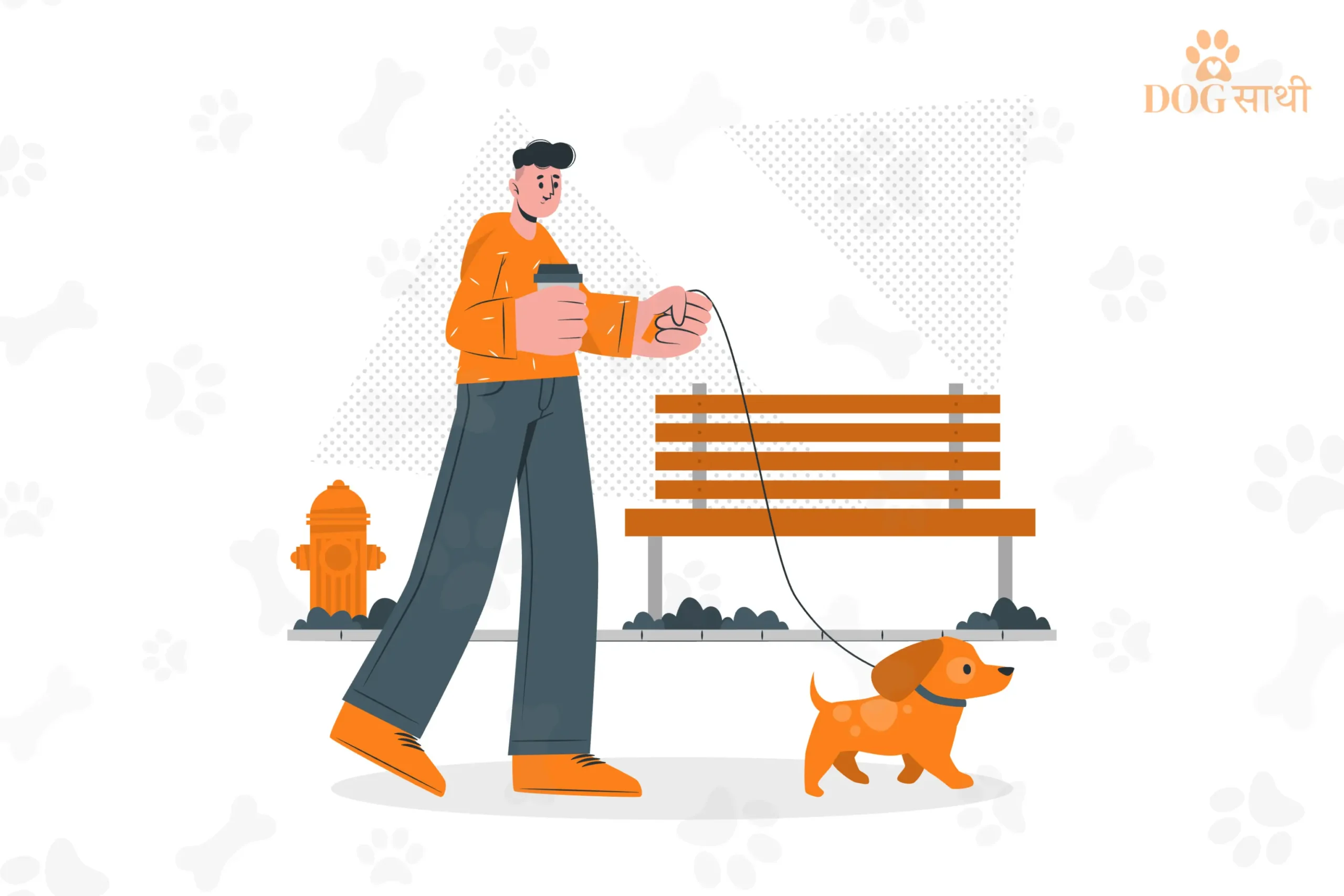 Our Blog - Dog Sathi - illustration for dog walking service delhi