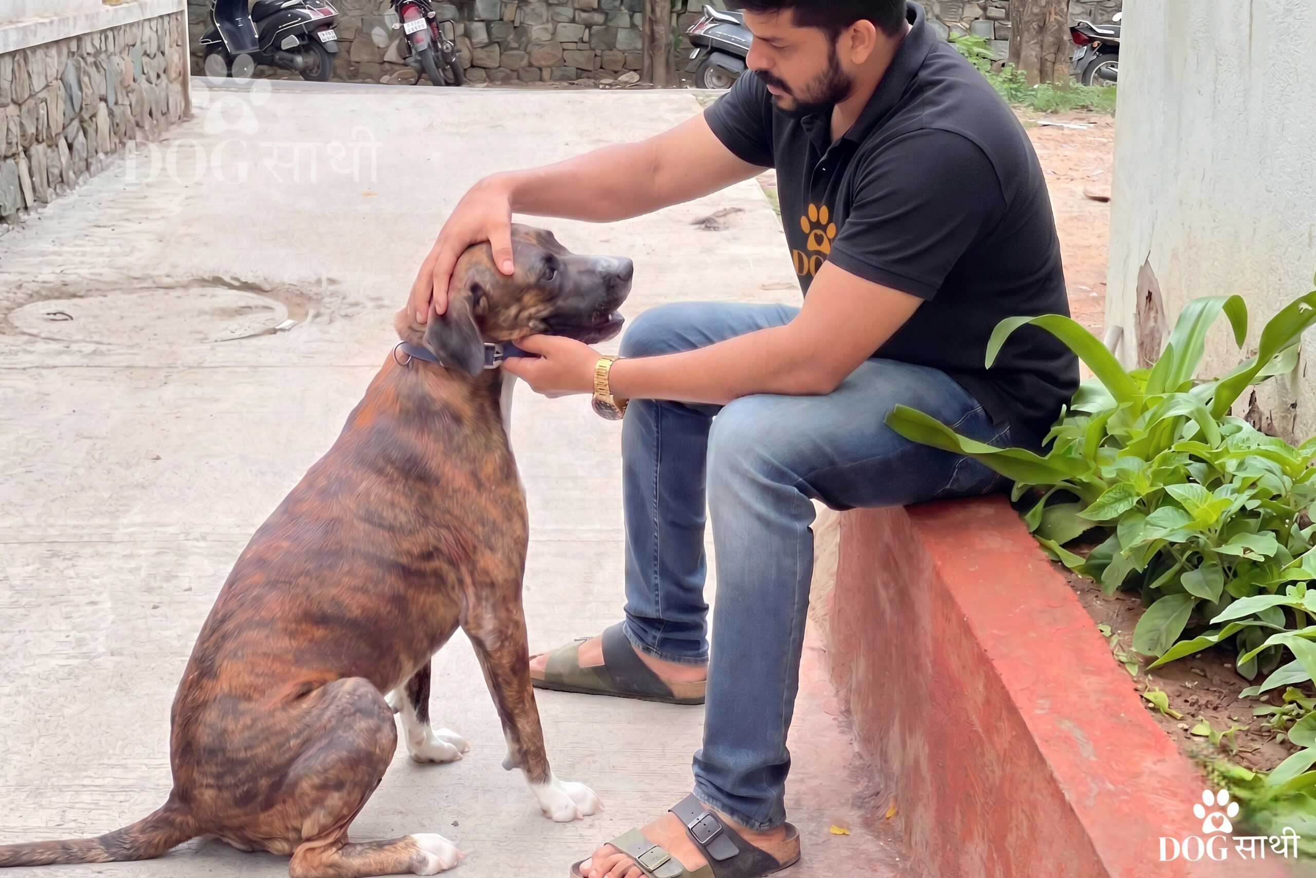Experienced Dog Sathi dog walker providing safe and reliable dog walking services in Delhi